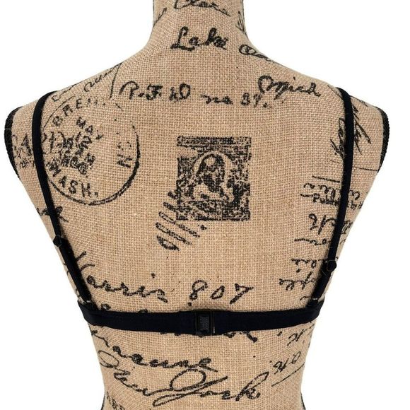 Triangl Ollie Penny Wanderlust Mesh Overlay Neoprene Bikini Blue Black Small - Picture 5 of 10